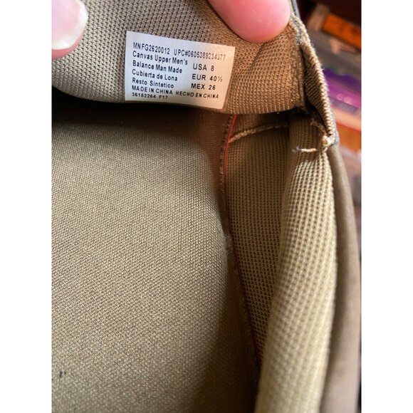 Faded Glory Mens Canvas Loafers Size 8 Brown Slip-On Cabincore Light Academia - Picture 6 of 7